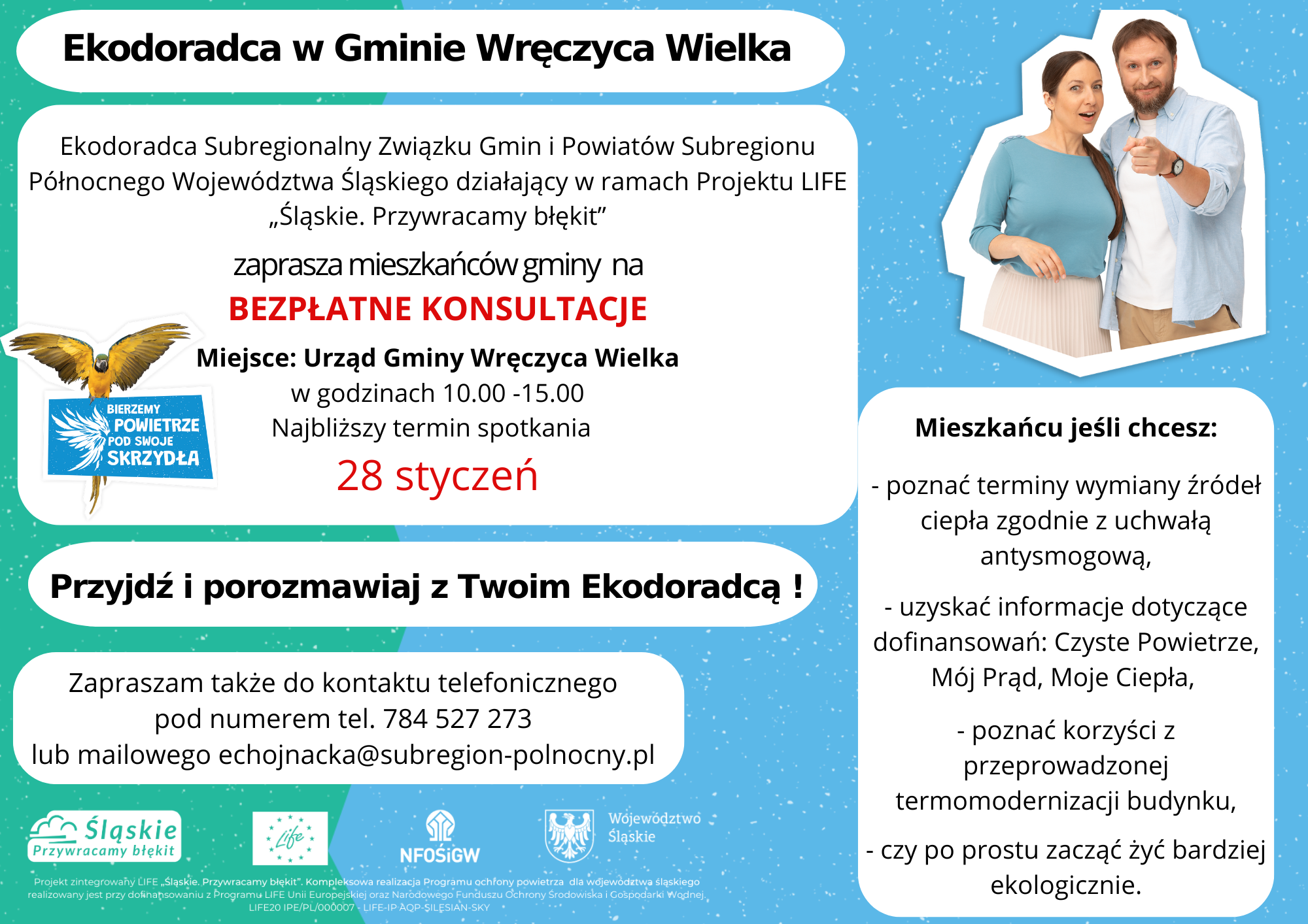 ulotka graficzna z informacją